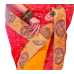 Awesome Patch Bordered Party Wear Dual Colored Saree